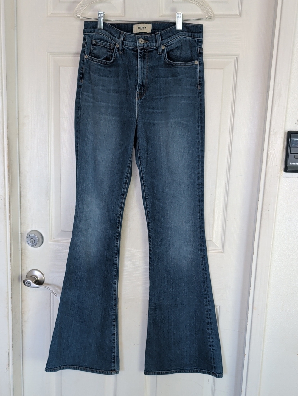 Baldwin Mid Rise Flare Jeans Willow Women 29 Denim